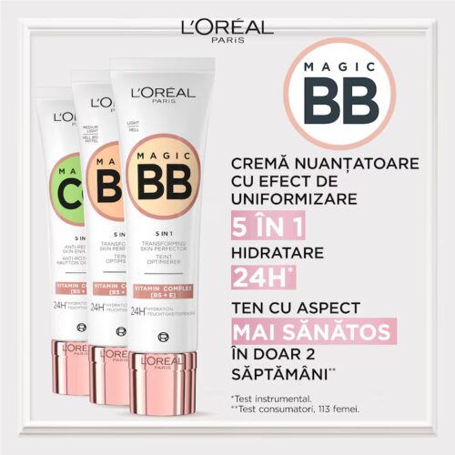 L'Oreal Paris Crema corectoare cu vitamine Magic BB 02 Light, 30 ml