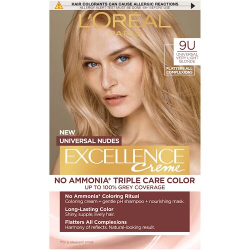 L'Oreal Paris Vopsea de Par Permanenta fara Amoniac Excellence Universal Nudes 9U Very Light Blonde