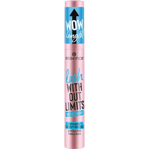 Essence Mascara lash WITHOUT LIMITS EXTREME LENGTHENING & VOLUME rezistentă la apă