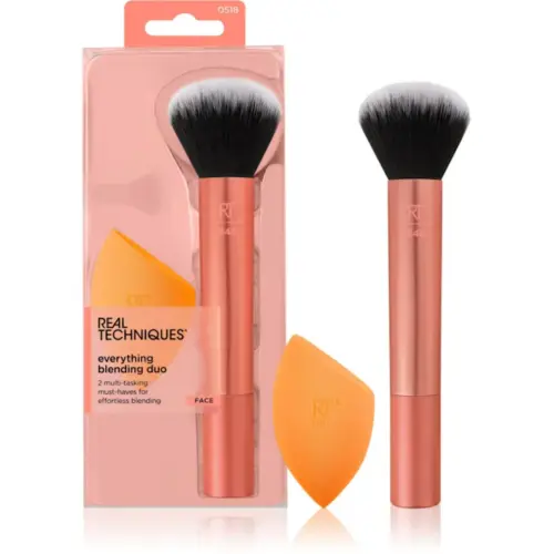 Real Techniques Set pensule machiaj Everything Blending Duo, 2 piese Real Techniques Set pensule machiaj Everything Blending Duo, 2 piese
