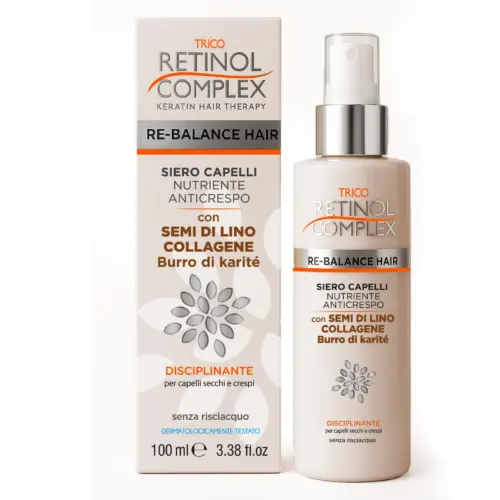 Retinol Complex Anti-Frizz - Ser pentru netezirea și disciplinarea părului 100 ml